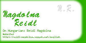 magdolna reidl business card